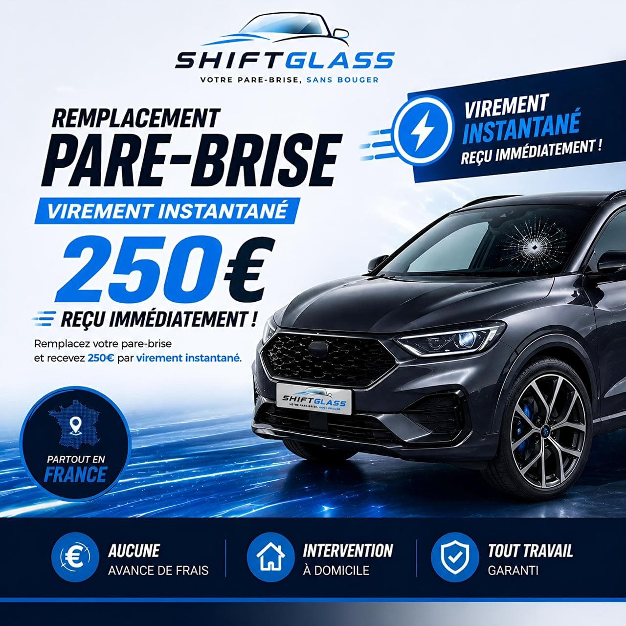 Jusqu'à 250€ offerts